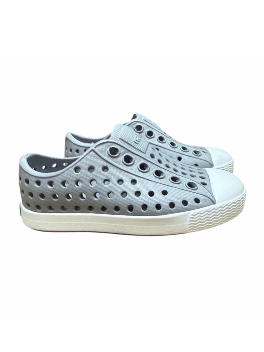 Native Jefferson EVA Toddler Slip-On Sneakers | Grey/White | Size C4